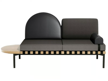 GRID - 2 seater fabric sofa with side table by Petite Friture - view 2